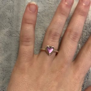 James Avery pink heart ring